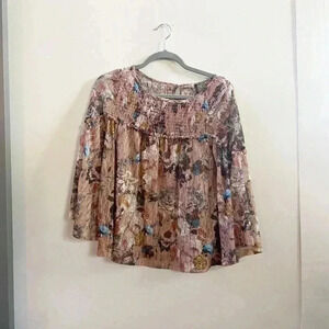 Anthropologie floral‎ blouse